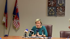 Tisková konference Jany Mračkové Vildumetzové k její rezignaci na funkci hejtmanky