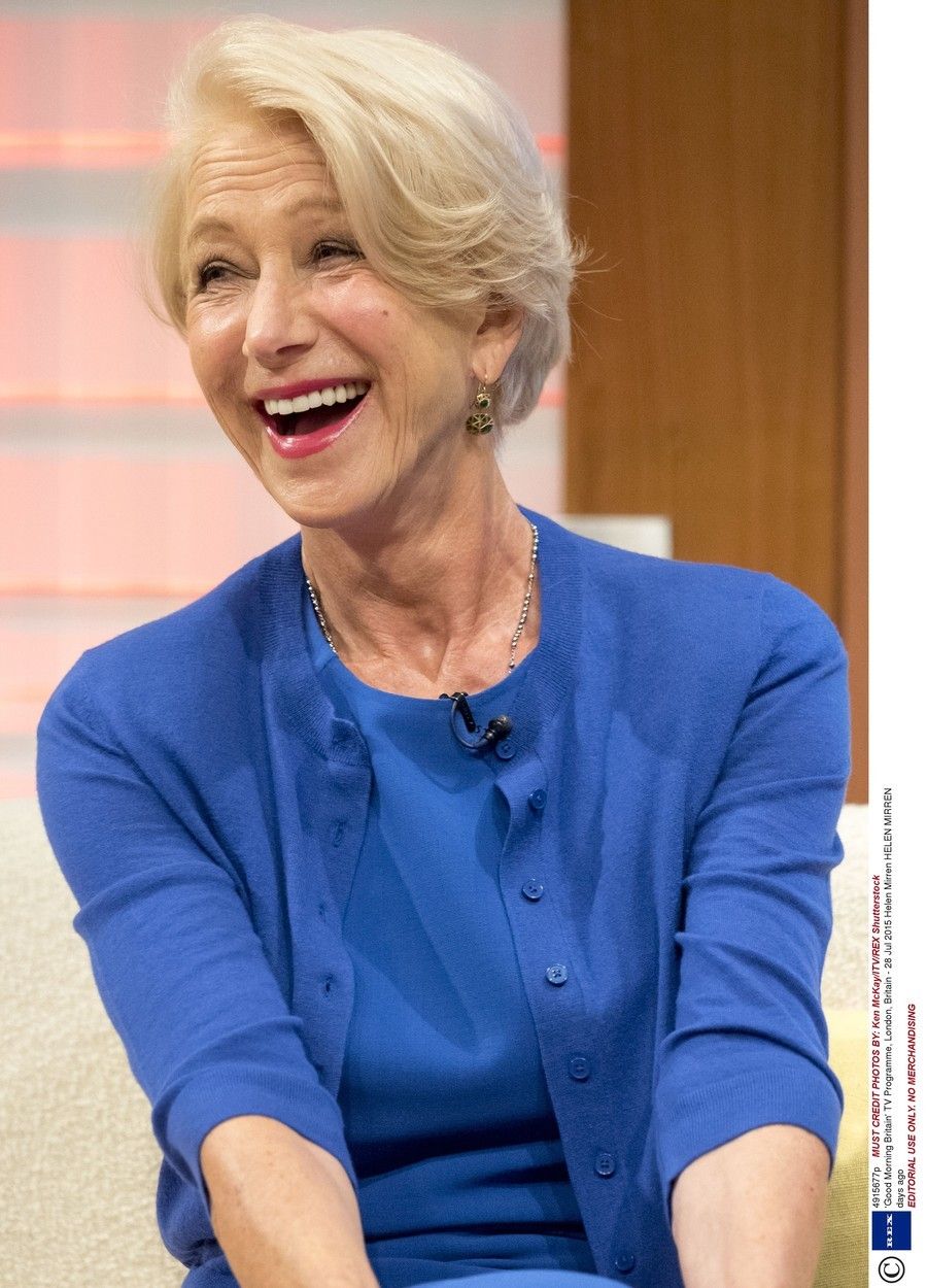 Helen Mirren se v pořadu dobře bavila.