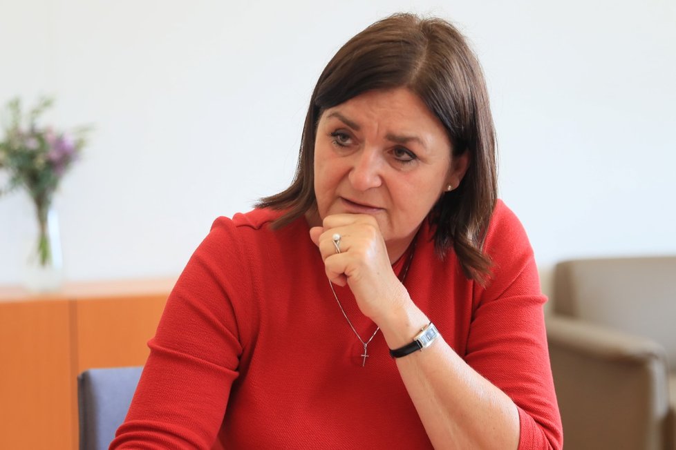 Ministryně pro vědu, výzkum a inovace Helena Langšádlová (TOP 09) při rozhovoru pro Blesk.