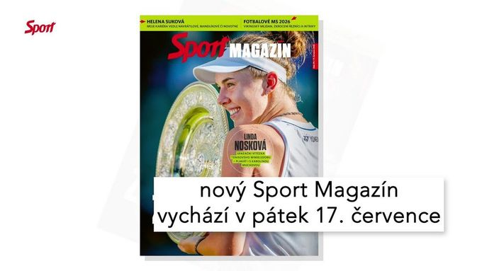 Sport Magazín: plakát wimbledonských hrdinek, Suková i fotbalová dramata na MS Sport Magazín: plakát wimbledonských hrdinek, Suková i fotbalová dramata na MS