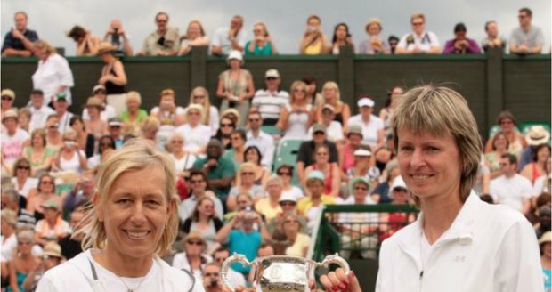 Wimbledon 2009. S Martinou Navrátilovou zvítězily v turnaji legend.