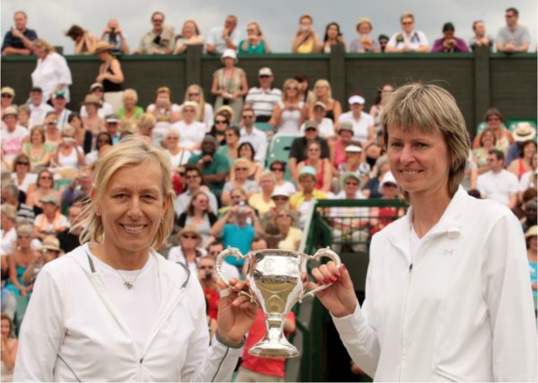 Wimbledon 2009. S Martinou Navrátilovou zvítězily v turnaji legend.