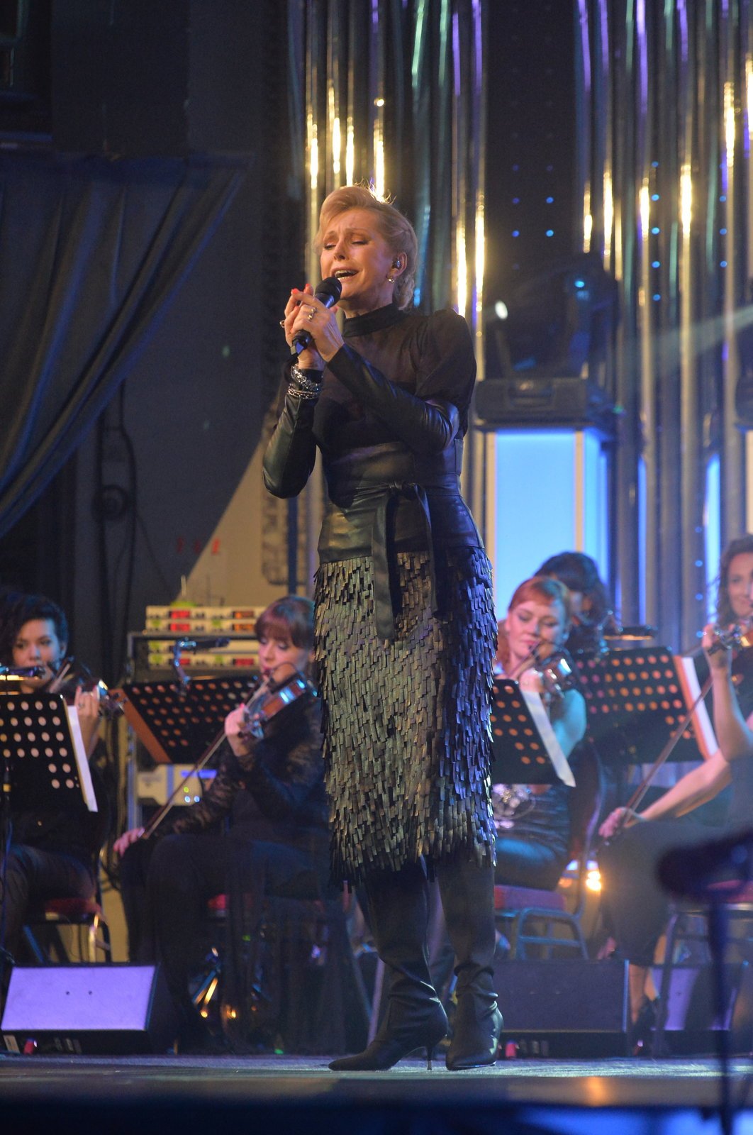 Helena Vondráčková na svém narozeninovém koncertě.