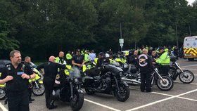 Sraz motorkářů z Hells Angels v Londýně