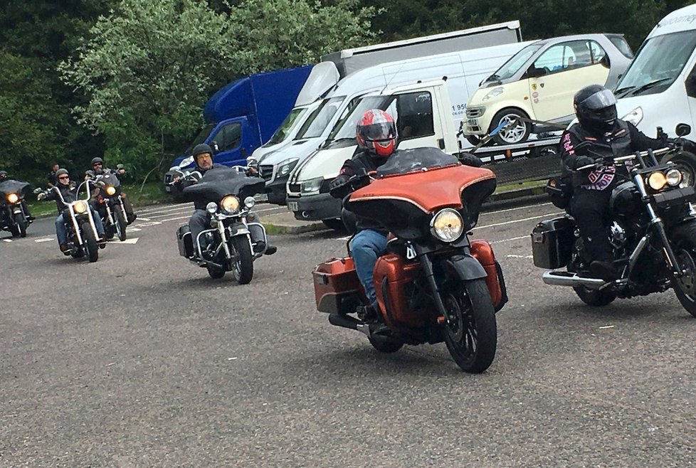 Sraz motorkářů z Hells Angels v Londýně