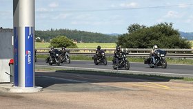 Spanilá jízda Hells Angels v Příbrami. (23.6.2026)