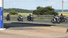 Spanilá jízda Hells Angels v Příbrami. (23.6.2026)