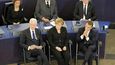 Smuteční rozloučení s Helmutem Kohlem v Evropském parlamentu ve Štrasburku. Bývalý kancléř Německa zemřel ve věku 87 let