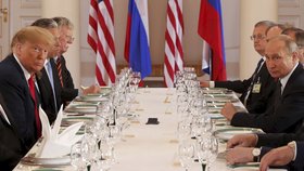 Pracovní oběd v rámci helsinského summitu mezi USA a Ruskem (16.07.2018)