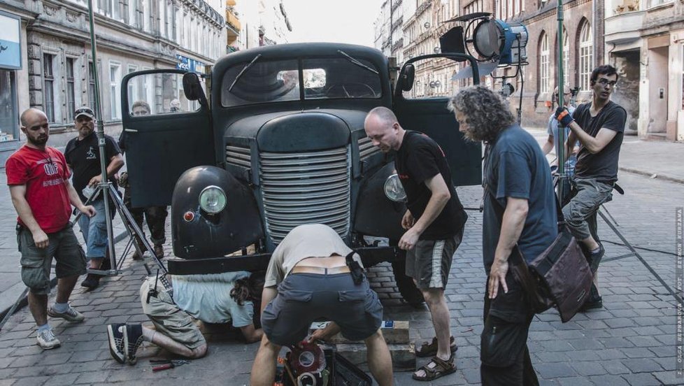 Fotografie z natáčení filmu Já, Olga Hepnarová.