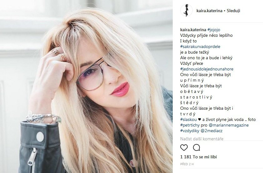 Kateřina se poprvé vyjádřila na sociální síti