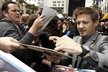 Herec Jeremy Renner před premiérou filmového trháku Avengers.