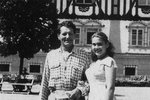 Míla Myslíková s manželem Štěpánem Zemánkem v roce 1955