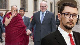 Mluvčí Ovčáček se kvůli setkání s dalajlamou pustil do ministra Hermana.