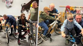 Vězni v Heřmanicích obdarovali své potomky vlastnoručně vyrobenými jízdními koly