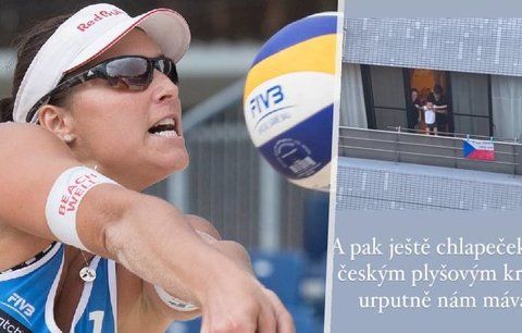 Beachvolejbalistka Barbora Hermanová je vděčná za podporu, které českým olympionikům v karanténě vyjádřila místní rodina