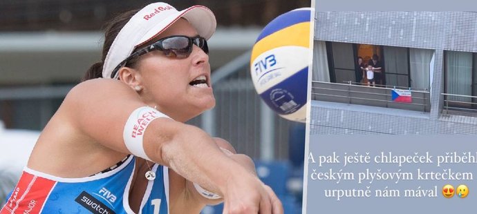 Beachvolejbalistka Barbora Hermanová je vděčná za podporu, které českým olympionikům v karanténě vyjádřila místní rodina