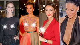 Které české krásky vyrazily na veřejnost bez podprsenky?