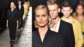 Eva Herzigová byla hvězdou Fashion Weeku v Miláně.