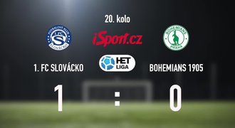 CELÝ SESTŘIH: Slovácko - Bohemians 1:0. Důležitou výhru vystřelil Daníček