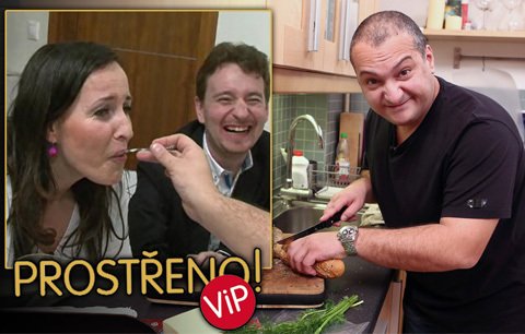 VIP Prostřeno! Hezucký krmí Šilhánovou spermatem!