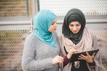 Muslimské dívky v hidžábech