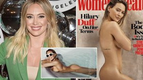 "Moderní Popelka" Hilary Duffová se odvázala: Docela nahá na titulce časopisu!