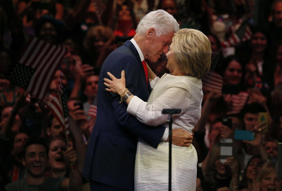 Bill Clinton se svojí ženou Hillary