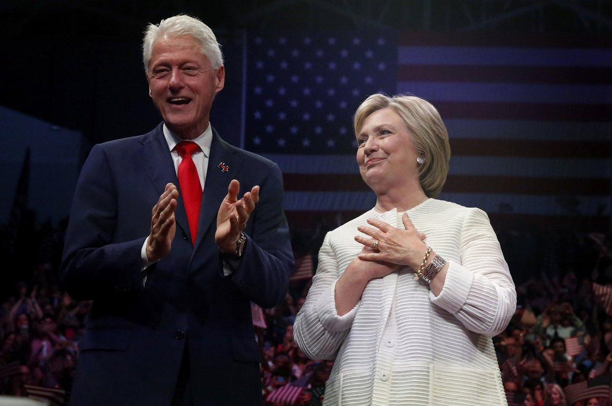 Bill Clinton se svojí ženou Hillary