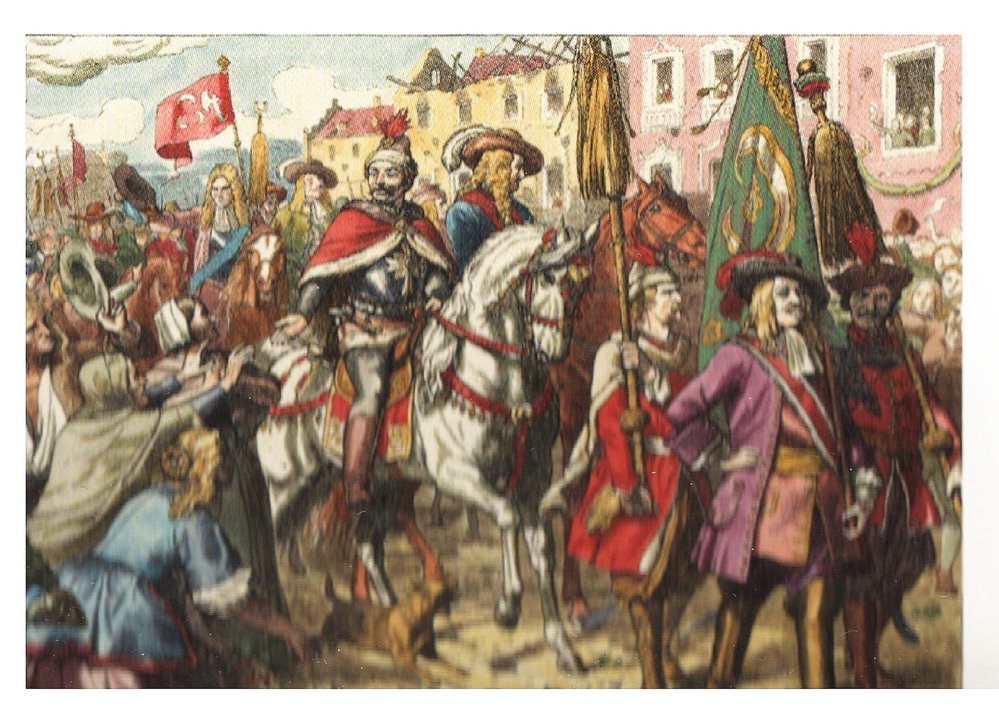 Vstup osvoboditelů do Vídně v roce 1683.