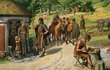 Ilustrace odhadovaného způsobu života v době bronzové.