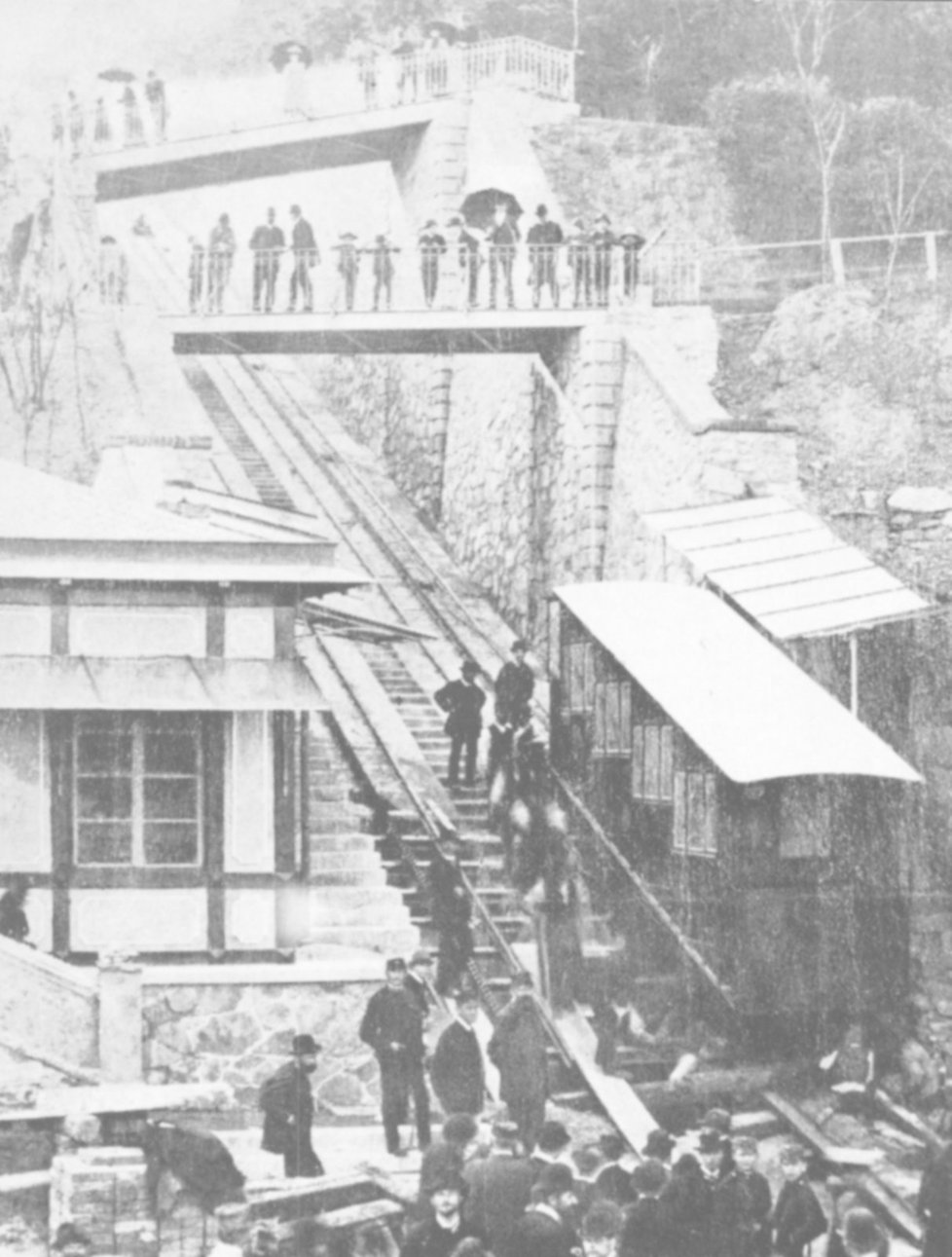 Instalace lanové dráhy na Letnou koncem 19. století