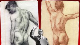 Dvanáct objevených skic Hitlera jde do dražby