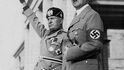 Mussolini a Hitler