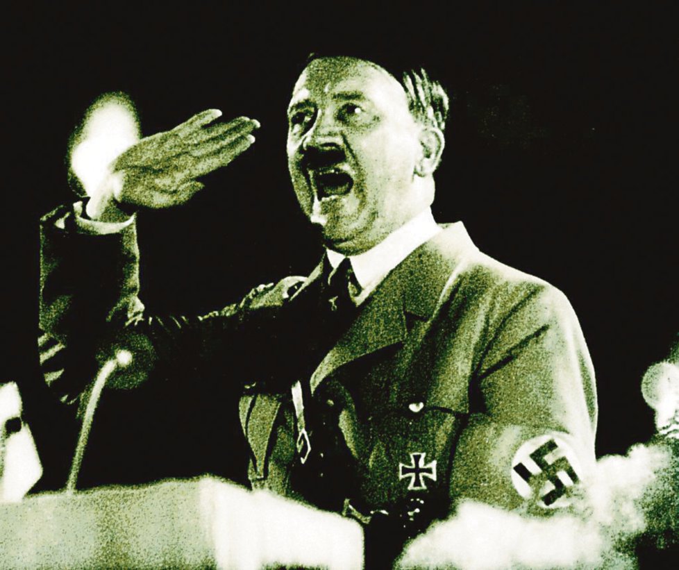Adolf Hitler - Vůdce fašistického Německa (1933–1945). Odpovědný za holokaust Židů. Agresivní politikou dosahoval územní zisky a ústupky jiných států, roku 1939 napadením Polska vyvolal světovou válku.