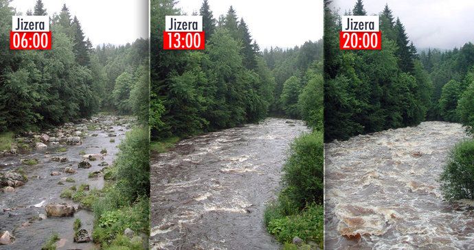 Vydatný déšť „zalil“ Česko: Takhle se zvyšovaly hladiny řek.