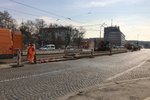 Dělníci se pustili do budování nové tramvajové zastávky, která obslouží ostrov Štvanice.
