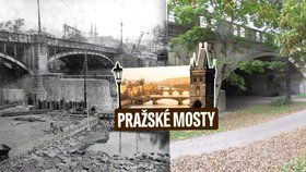 Hlávkův most roku 1948 před zásadní rekonstrukcí