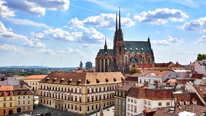 Brno, kde sídlí některé soudní instituce České republiky.