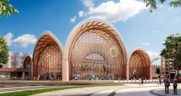 Takto má vypadat nové brněnské hlavní nádraží.