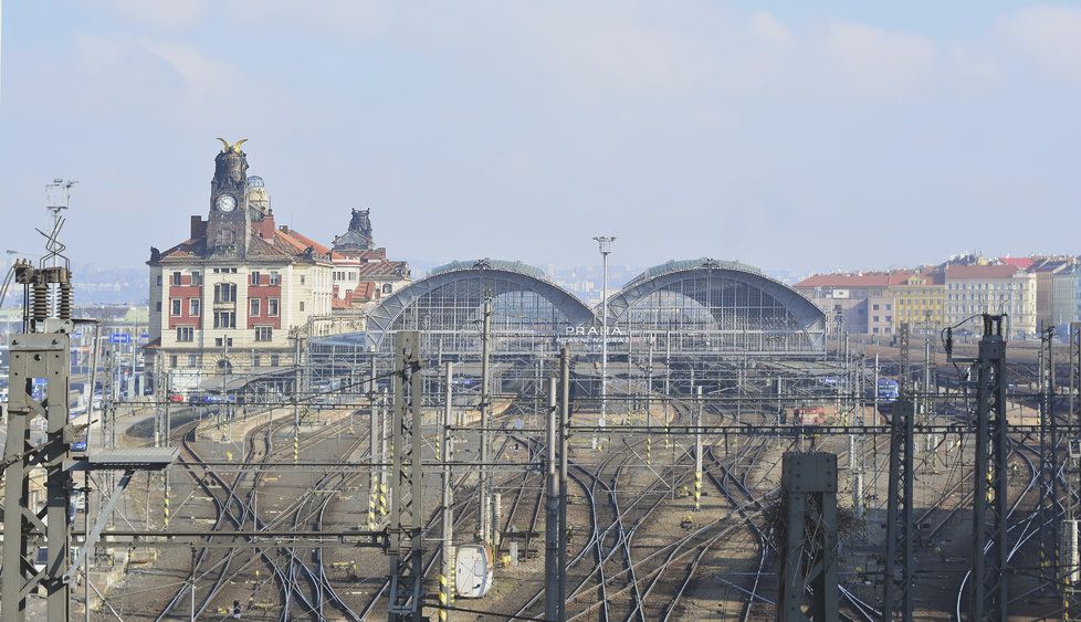 Pražské hlavní nádraží.