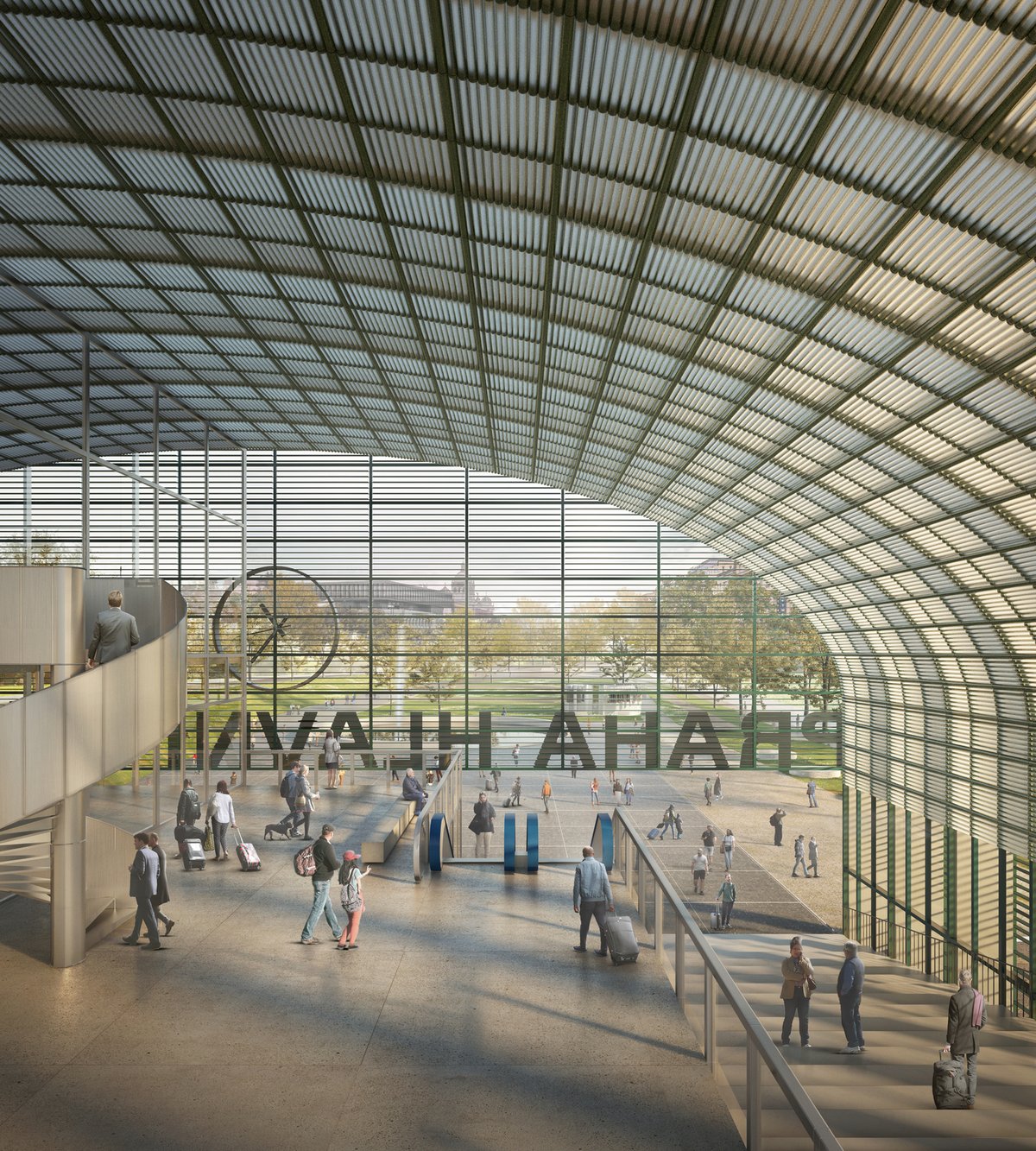 Na 3. místě mezinárodního soutěže o podobu hlavního nádraží se umístil návrh re_architekti (CZ) baukuh (IT) YellowOffice (IT).