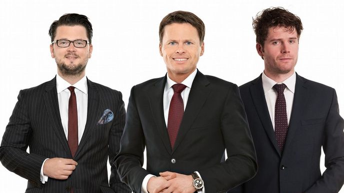 Hlavní právníci ze Schoenherr, kteří se podíleli na transakci- Zleva doprava Thomas Kulnigg, Sascha Hödl, Vladimír Čížek Hlavní právníci ze Schoenherr, kteří se podíleli na transakci- Zleva doprava Thomas Kulnigg, Sascha Hödl, Vladimír Čížek