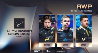 HLTV Awards: Nominaci na cenu pro nejlepšího AWPera mají sh1ro, s1mple a ZywOo. Co další kategorie?