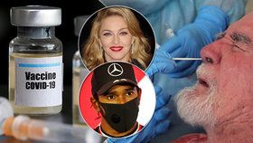 Celebrity přispívají k šíření koronavirových konspirací.