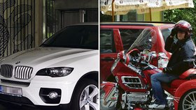 Janečkovo luxusní BMW a šéf ČT na tříkolce