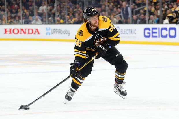 Útočník Bostonu David Pastrňák Útočník Bostonu David Pastrňák