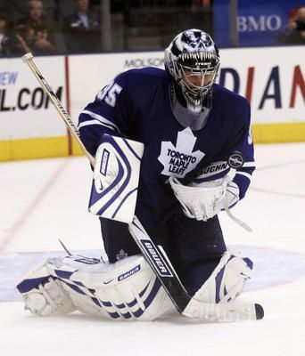 Brankár Toronta Maple Leafs.