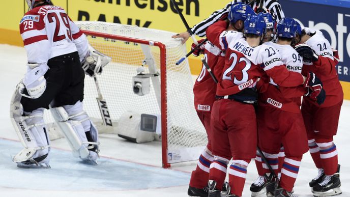 Čeští hokejisté porazili Rakousko