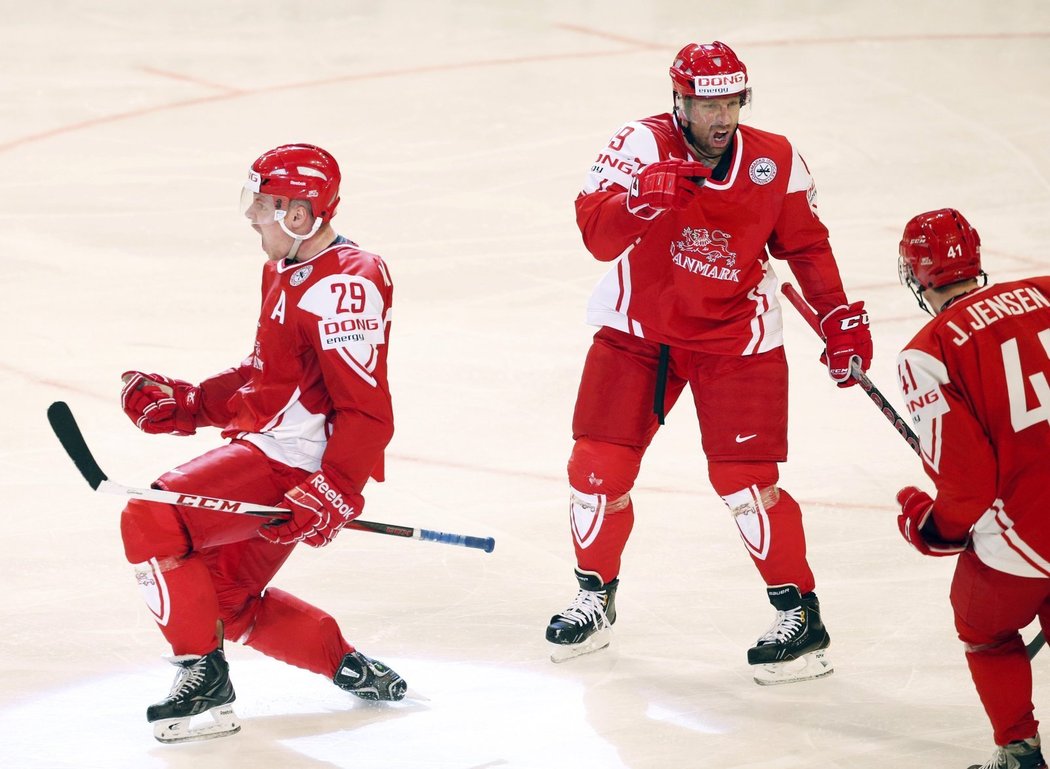 Zatím jediného vítězství na letošním mistrovství světa dosáhli hokejisté Dánska proti Slovinsku